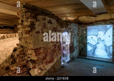 Museo Aboa vetus e Ars nova dall'interno, Turku, Finlandia Foto Stock