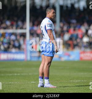 Wakefield, Inghilterra - 3rd Aprile 2022 - Reece Lyne di Wakefield Trinity. Rugby League Betfred Super League Round 7 Wakefield Trinity vs Salford Red Devils al Be Well Support Stadium, Wakefield, Regno Unito Dean Williams Foto Stock