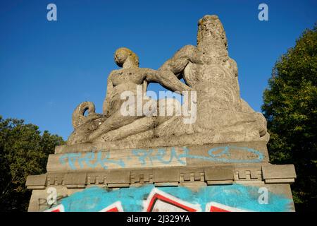 Impressionen - Ententeich, Rudolph-Wilde-Park Berlin-Schoeneberg (nur fuer redaktionelle Verwendung. Keine Werbung. Referenzdatenbank: http://www.360- Foto Stock