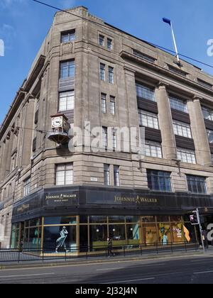 Johnnie Walker Whisky Experience store, Princes Street, Edimburgo, Scozia, Regno Unito Foto Stock