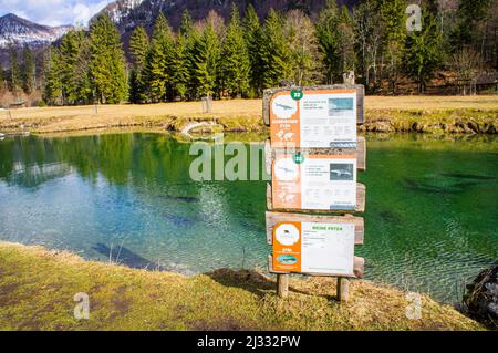 Cumberland Wildpark a Grunau im Almtal, Austria superiore, 23 febbraio 2022. (CTK Photo/Libor Sojka) Foto Stock