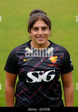 Naomi Dattani dei Sunrisers durante una fotocall a Lord's, Londra. Data foto: Lunedì 4 aprile 2022. Foto Stock