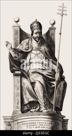 Papa Alessandro VII., 1599 – 1667, nato Fabio Chigi Foto Stock