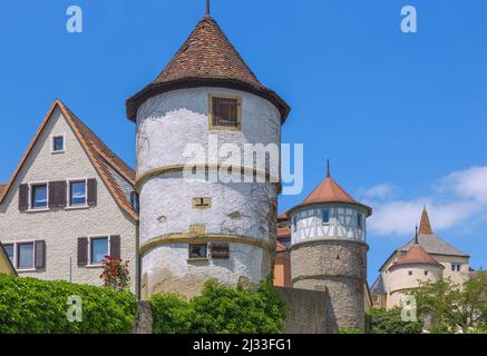 Dettelbach; Muro della città orientale Foto Stock