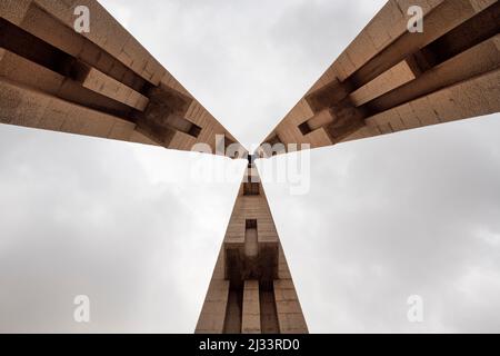 Monumento nel Museo storico di Bund, Huangpu Park, Shanghai, People&#39;s Repubblica di Cina, Asia Foto Stock