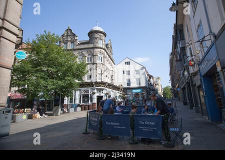 Viste di Pelham Street a Nottingham nel Regno Unito Foto Stock