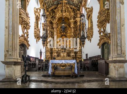 OLINDA, BRASILE - DEC 23, 2016: L'architettura barocca della Chiesa di Carmo a Olinda, Pernambuco, Brasile . Foto Stock