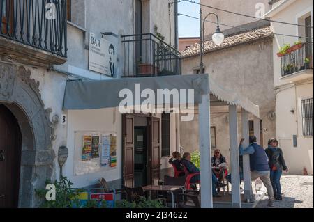 Savoia di Lucania (potenza), Italia 21/04/2018: Giovanni Passannante bar. © Andrea Sabbadini Foto Stock