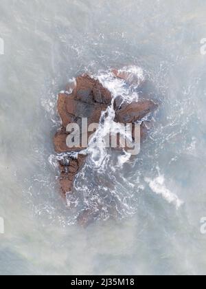 Forma della lettera P in natura Foto Stock
