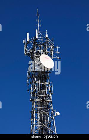 Telecomunicazioni / una trasmissione di microonde torre in Ballarat Victoria Australia. Foto Stock