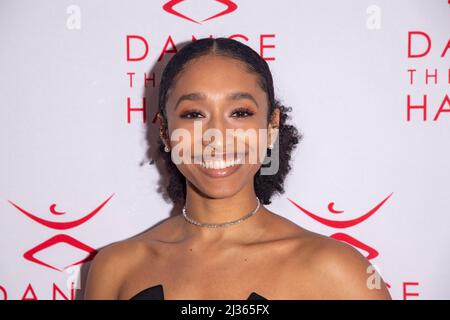 NEW YORK, NEW YORK - 05 APRILE: Erica Lall partecipa al Dance Theatre di Harlem Annual Vision Gala in onore di Debbie Allen il 05 aprile 2022 a New York City. Foto Stock