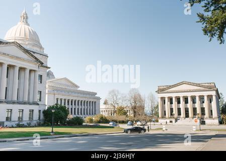 Olympia, Stati Uniti. Marzo 2019. Washington state Capitol in una giornata di sole Foto Stock