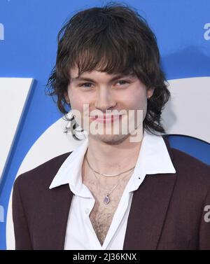 Los Angeles, Stati Uniti. 05th Apr 2022. Jack Marsden arriva al SONIC THE HEDGEHOG 2 Los Angeles Premiere tenuto al Regency Village Theatre di Westwood, CA martedì 5 aprile 2022. (Foto di Sthanlee B. Mirador/Sipa USA) Credit: Sipa USA/Alamy Live News Foto Stock