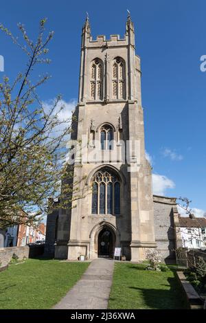 Chiesa Anglicana di San Benedetto, Glastonbury, Somerset Foto Stock