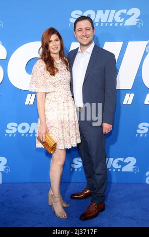 Los Angeles, CA. 5th Apr 2022. Ospiti al Sonic The Hedgehog 2 Premiere Screening al Regency Village Theatre di Los Angeles, California, il 5 aprile 2022. Credit: Faye Sadou/Media Punch/Alamy Live News Foto Stock