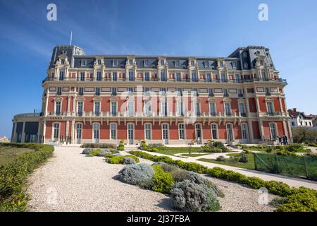 L'Hôtel du Palais (originariamente la Villa Eugénie) di Biarritz (Pirenei Atlantici - Francia). Foto Stock