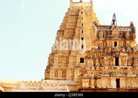 Hampi città di rovine Foto Stock