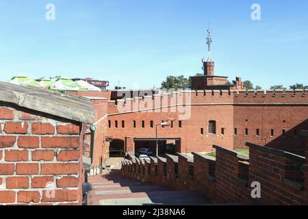 Fortezza intorno al Mono di Kosciuszko a Cracovia, in Polonia Foto Stock