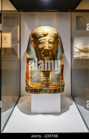 Barcellona, Spagna. Manufatti nel Museo della Cultura dell'Antico Egitto Foto Stock