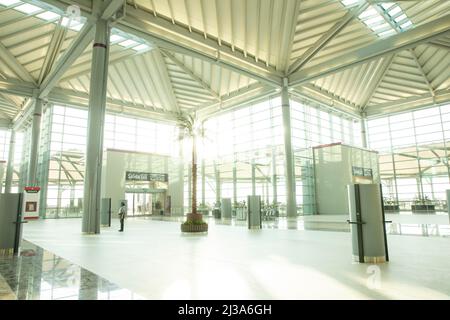 All'interno dell'Aeroporto Internazionale di Felipe Angeles. Hall partenze. Foto Stock