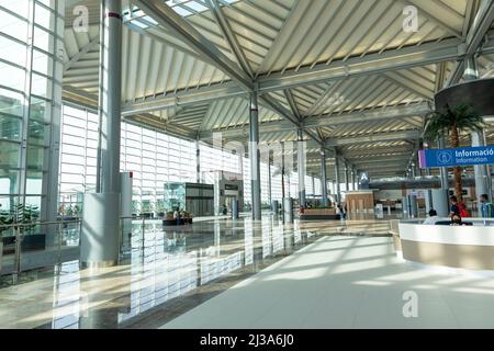 All'interno dell'Aeroporto Internazionale di Felipe Angeles. Hall partenze. Foto Stock