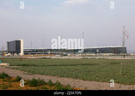 Aspetto dell'Aeroporto Internazionale di Felipe Angeles. Esterno dell'aeroporto. Foto Stock