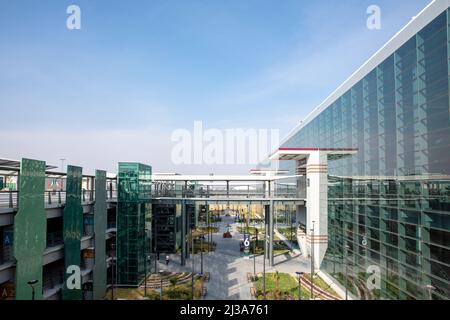 Aspetto dell'Aeroporto Internazionale di Felipe Angeles. Esterno dell'aeroporto. Foto Stock