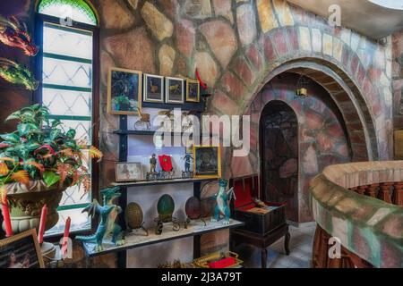 Colonia Independencia, Paraguay - 13 febbraio 2022: Interno del Castello di Echauri in Paraguay. Foto Stock