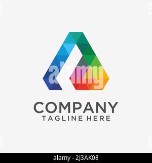 Un disegno del polylogo della lettera Illustrazione Vettoriale