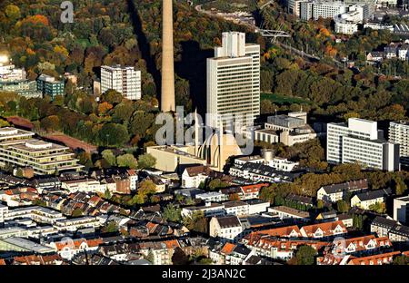 DITIB Moschea Centrale, architetto Paul Boehm, Ehrenfeld, Colonia, Renania, Renania settentrionale-Vestfalia, Germania Foto Stock