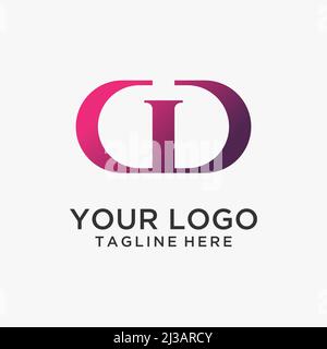 Logo Letter GD Illustrazione Vettoriale