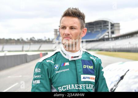 Hockenheim, Germania. 06th Apr 2022. 6th aprile 2022, Hockenheimring, Hockenheim, DTM test drives 2022, Hockenheimring, 5th aprile 06.04.2022, nella foto Marco Wittmann, Walkenhorst Motorsport Credit: dpa/Alamy Live News Foto Stock