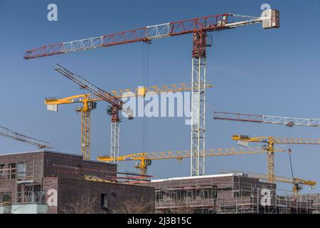 Nuovi appartamenti, Maselakepark, Hakenfelde, Spandau, Berlino, Germania Foto Stock