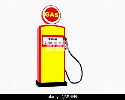 una pompa benzina (resa 3d) Foto Stock
