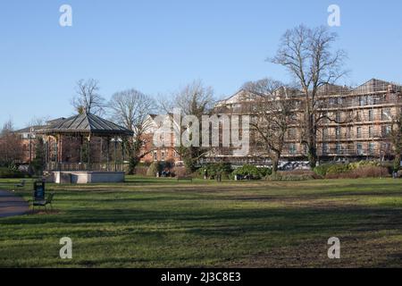 Campo ricreativo Leigh Road a Eastleigh, Hampshire, nel Regno Unito Foto Stock