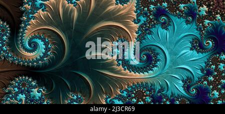 bstract fondo di luce frattale. Mostra sfondo scena vuoto. Foto Stock