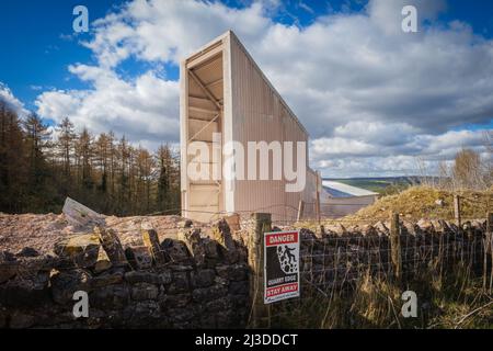 03.04.2022 Kirkby Stephen, Cumbria, Regno Unito. Cava di Hartley sopra Kirkby stephen sulla costa a sentiero costiero Foto Stock