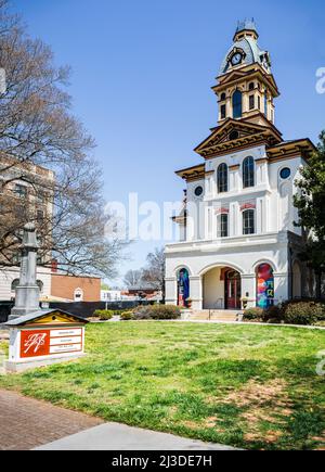 CONCORD, NC, USA-3 APRILE 2022: Il Cabarrus Arts Council, teatro e gallerie. Foto Stock