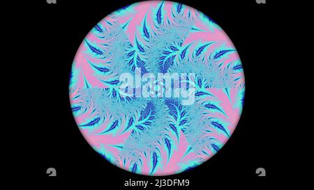 Astratto sfondo frattale Fairy Infinite Spirals immagine generata dal computer. Bellissimo sfondo astratto per carta da parati. Grafica digitale frattale per Foto Stock