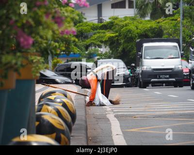 SURABAYA, INDONESIA - Settembre 2021 : l'angolo della città di Surabaya Foto Stock