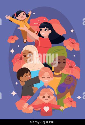 festa della mamma Illustrazione Vettoriale