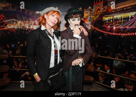 Berlino, Germania. 07th Apr 2022. Andrea Sawatzki arriva all'apertura della nuova area a tema "Golden 20s" di Madame Tussaud. Credit: Gerald Matzka/dpa/Alamy Live News Foto Stock