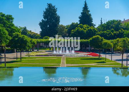 Giardino comunale a Castelo Branco in Portogallo. Foto Stock