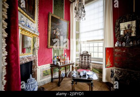 2022-04-08 10:39:49 APELDOORN - Una sala durante la presentazione del rinnovato Paleis Het Loo. Il museo è stato chiuso nel 2018 per un importante restauro. KOEN VAN WEEL paesi bassi fuori - belgio fuori Foto Stock