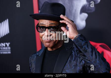 HOLLYWOOD, LOS ANGELES, CALIFORNIA, USA - APRILE 07: Giancarlo Esposito arriva al Los Angeles Premiere della stagione 6 di "Better Call Saul" dell'AMC, che si tiene presso l'Hollywood American Legion Theatre Post 43 il 7 aprile 2022 a Hollywood, Los Angeles, California, Stati Uniti. (Foto di Xavier Collin/Image Press Agency) Foto Stock