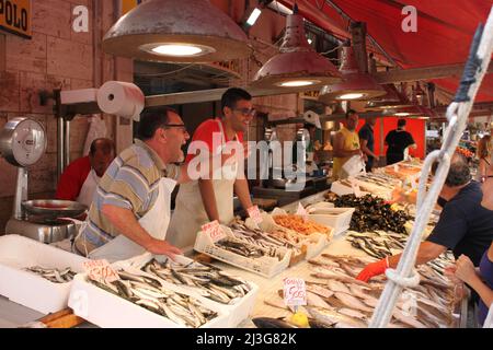 Mercato Siciliano, Ortigia, Siracusa Foto Stock