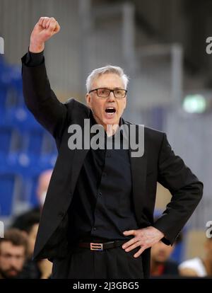 Gordon Herbert Bundestrainer von Deutschland Germania vs Israele Basketball World Cup Qualifiers 28.02.2022 snp Dome Heidelberg © diebilderwelt / Alamy Stock Foto Stock