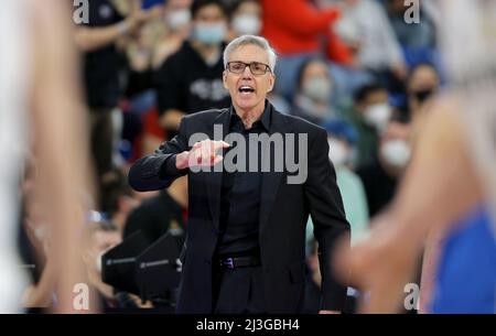 Gordon Herbert Bundestrainer von Deutschland Germania vs Israele Basketball World Cup Qualifiers 28.02.2022 snp Dome Heidelberg © diebilderwelt / Alamy Stock Foto Stock