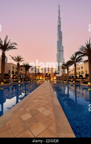 Dubai. EMIRATI ARABI UNITI. Burj Khalifa Foto Stock