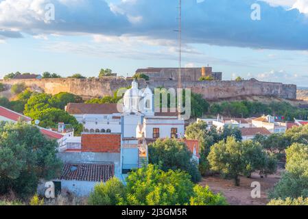 Castelo da Vila nella città di Castro Marim, Portogallo. Foto Stock